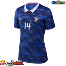 Camisa de Futebol França Adrien Rabiot #14 Equipamento Principal Mulheres Mundo 2026 Manga Curta
